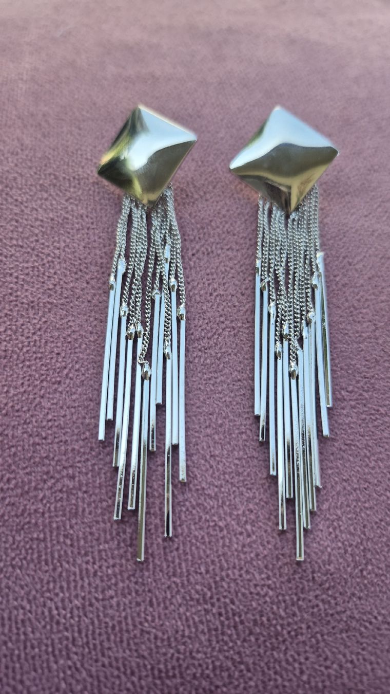 Boucles d'oreille: Orecchini pendenti argento geometrici – Neuf (Voir description) à Giubiasco par Stefaniav 1