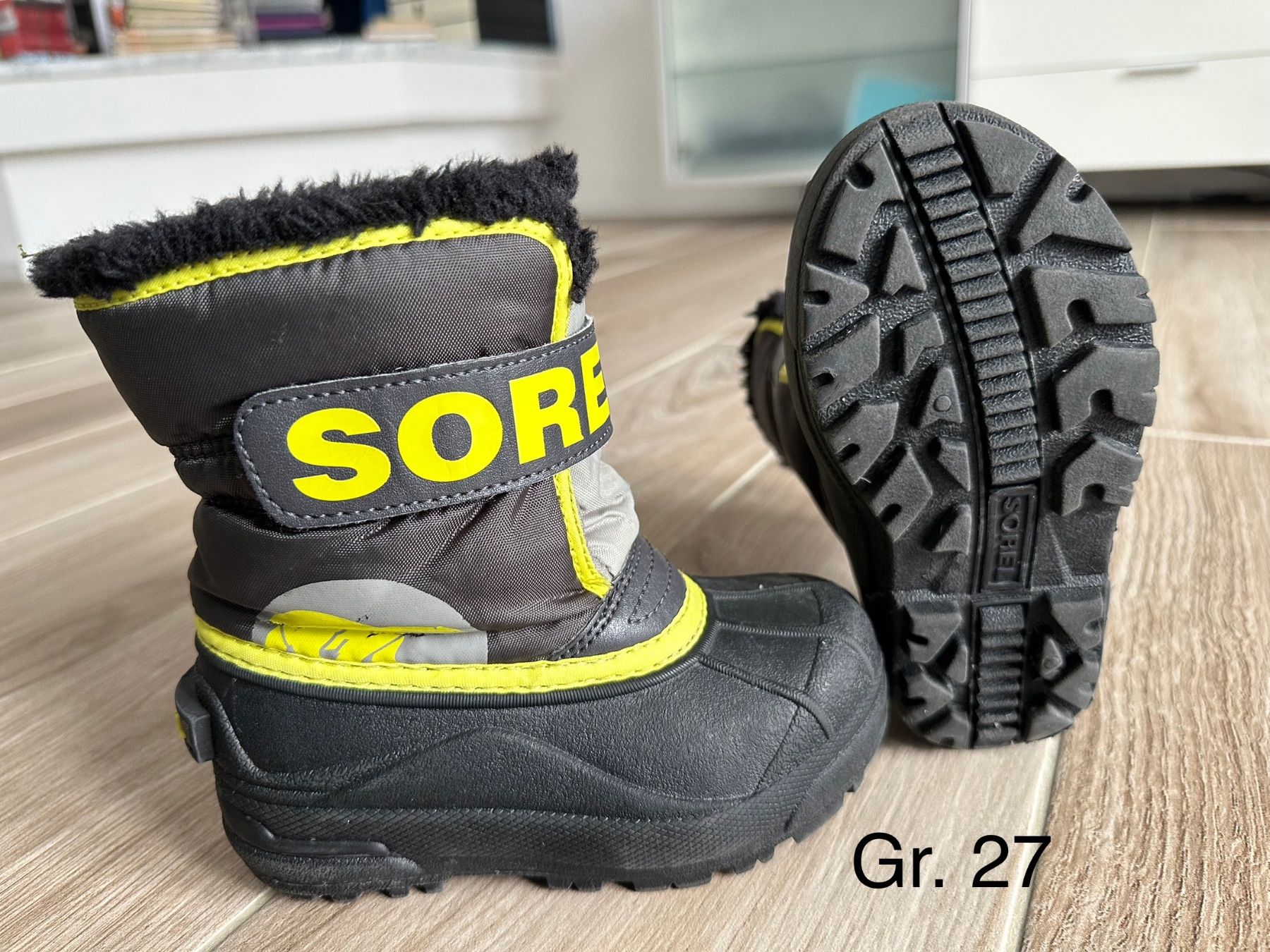 Sorel Scarpe per ragazzi: Sorel Winterstiefel Gr. 27 schwarz-gelb – Usato da Rudolfstetten venduto da Joyw