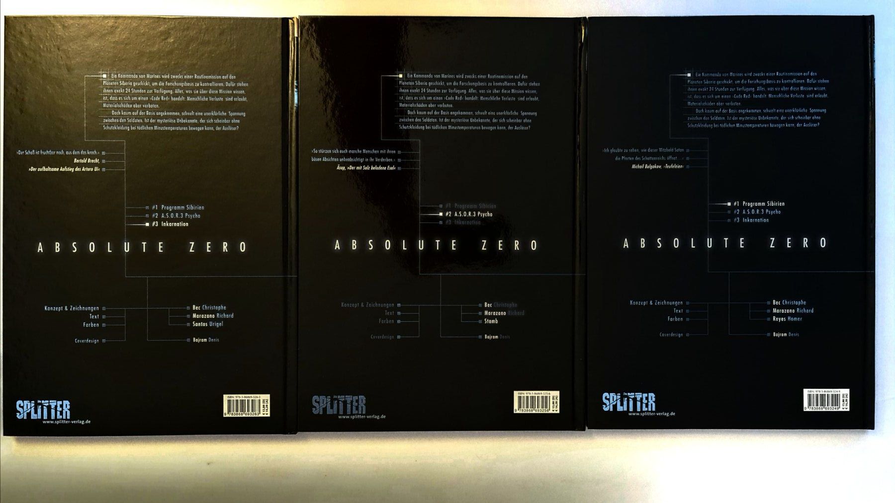 Comics: Absolute Zero Comic Bücher, Band 1-3, Splitter Verlag – Neu (gemäss Beschreibung) aus Aesch BL von pri_fp8t 1