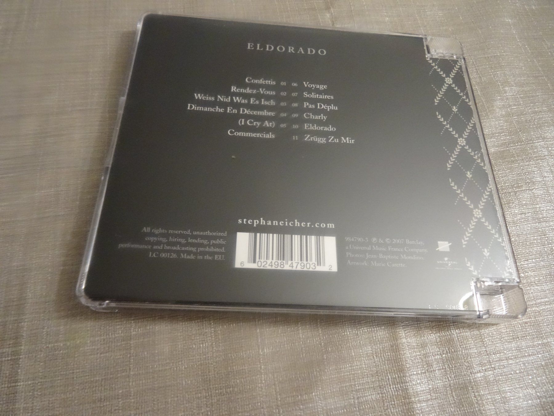 CDs: Stephan Eicher - Eldorado CD – D'occasion à Olten par Disc-Verkauf 1
