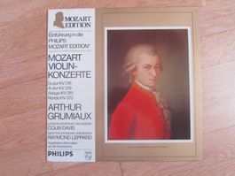 Mozart - Violinkonzerte - Grumiaux - Philips Schallplatte