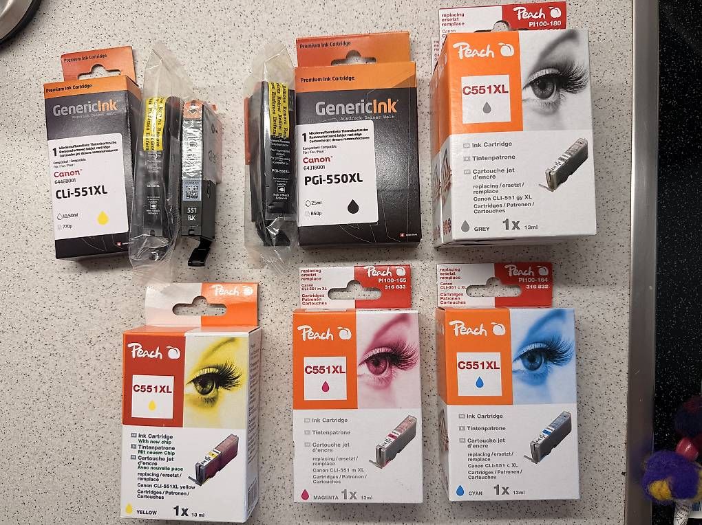 Cartucce per stampanti & toner: Druckerpatrone Canon 550/551 XL – Usato da Sarmenstorf venduto da cele_saxer7