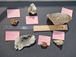 Minerali del Ticino hessonite sulimanite quarzi