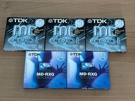 TDK MiniDisc MD-RXG + MD COOL - 5 STÜCK - NEU!