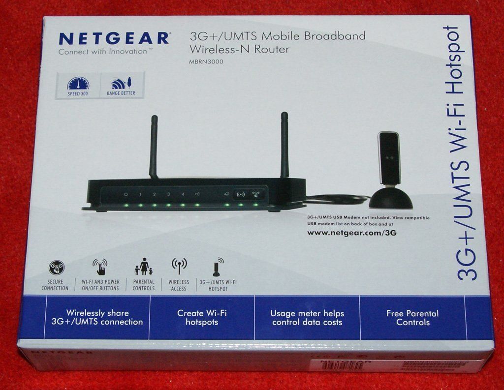 Modem & Router: Netgear N300 WLAN-Modemrouter – Nuovo e nell'imballaggio originale da Fahrwangen venduto da walfra01