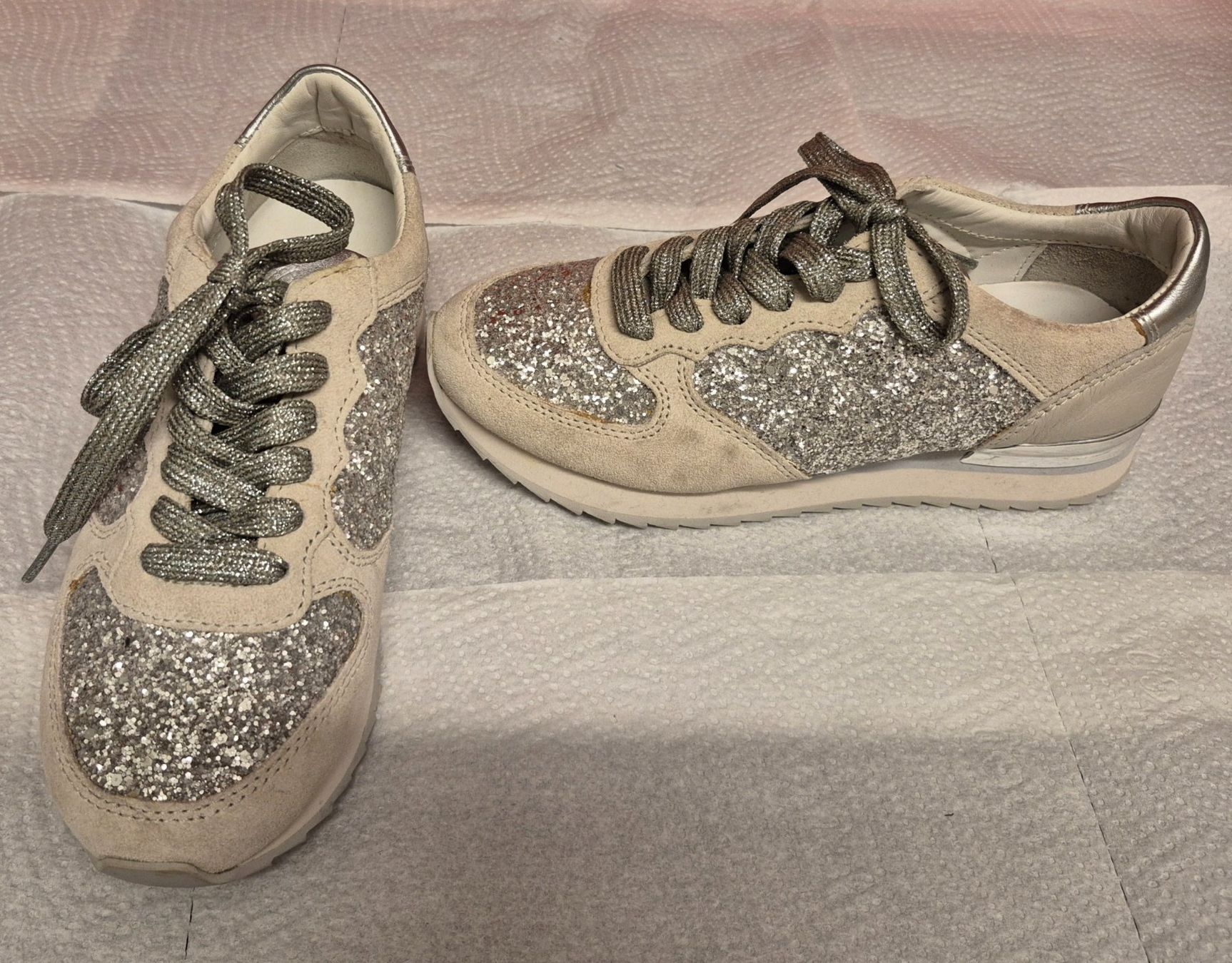 Navyboot Scarpe da donna: Glitzer Sneaker silber, Grösse 35, Top Zustand NAVYBOOT – Usato da Zürich venduto da Roberto040 7