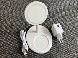 Ladestation 2-in-1 für Laden von Smartphone & Ohrhörern, NEU