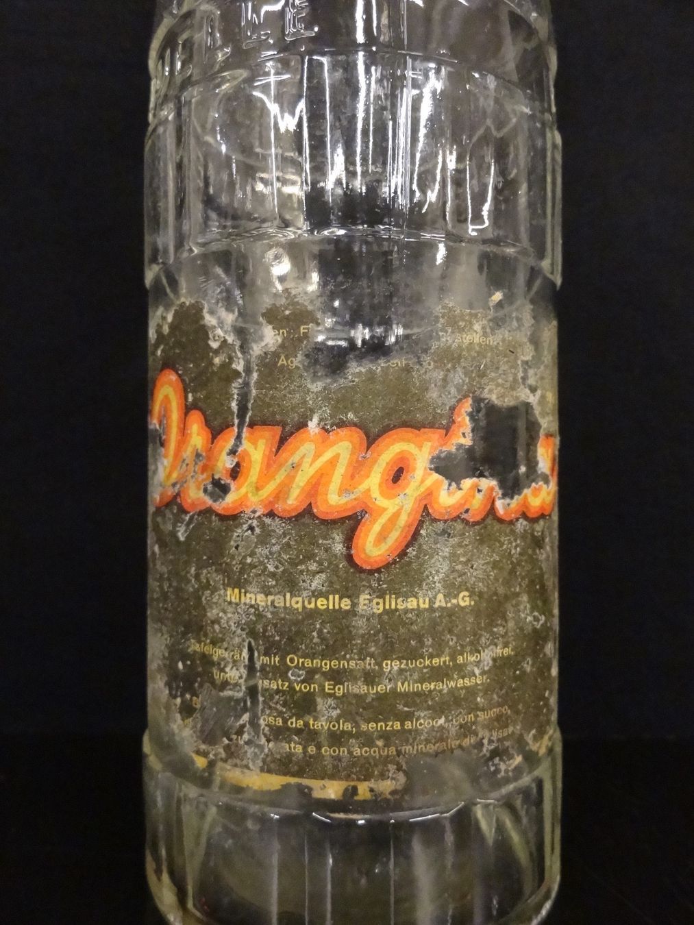 Bicchieri, Caraffe & Bottiglie: Flasche ORANGINA EGLISAU 1962 – Usato da Kerzers venduto da Flaschenposten 2