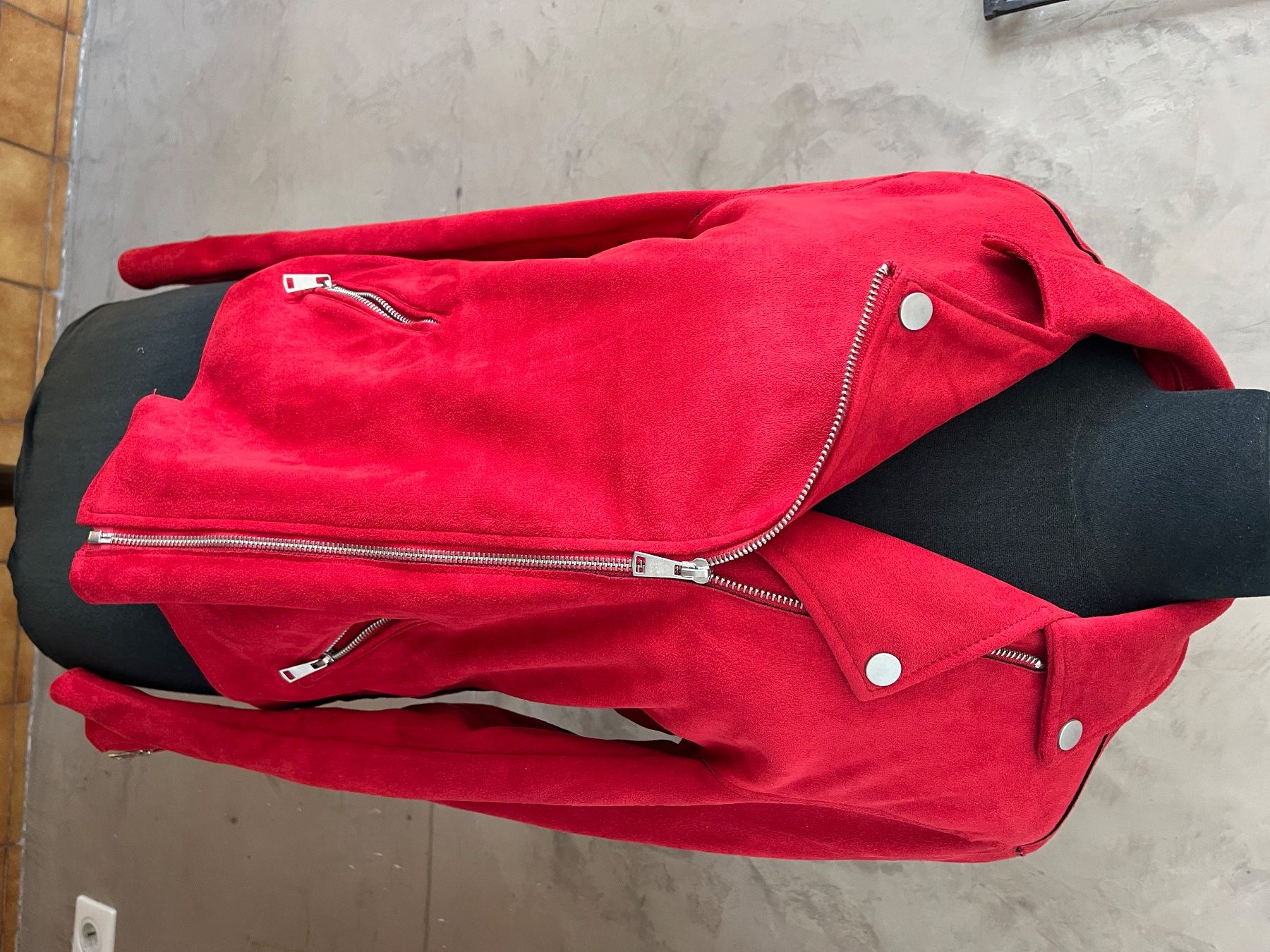 Giacche: Veste style daim rouge Taille 38 Mel – Usato da Veyrier venduto da kimedovapa