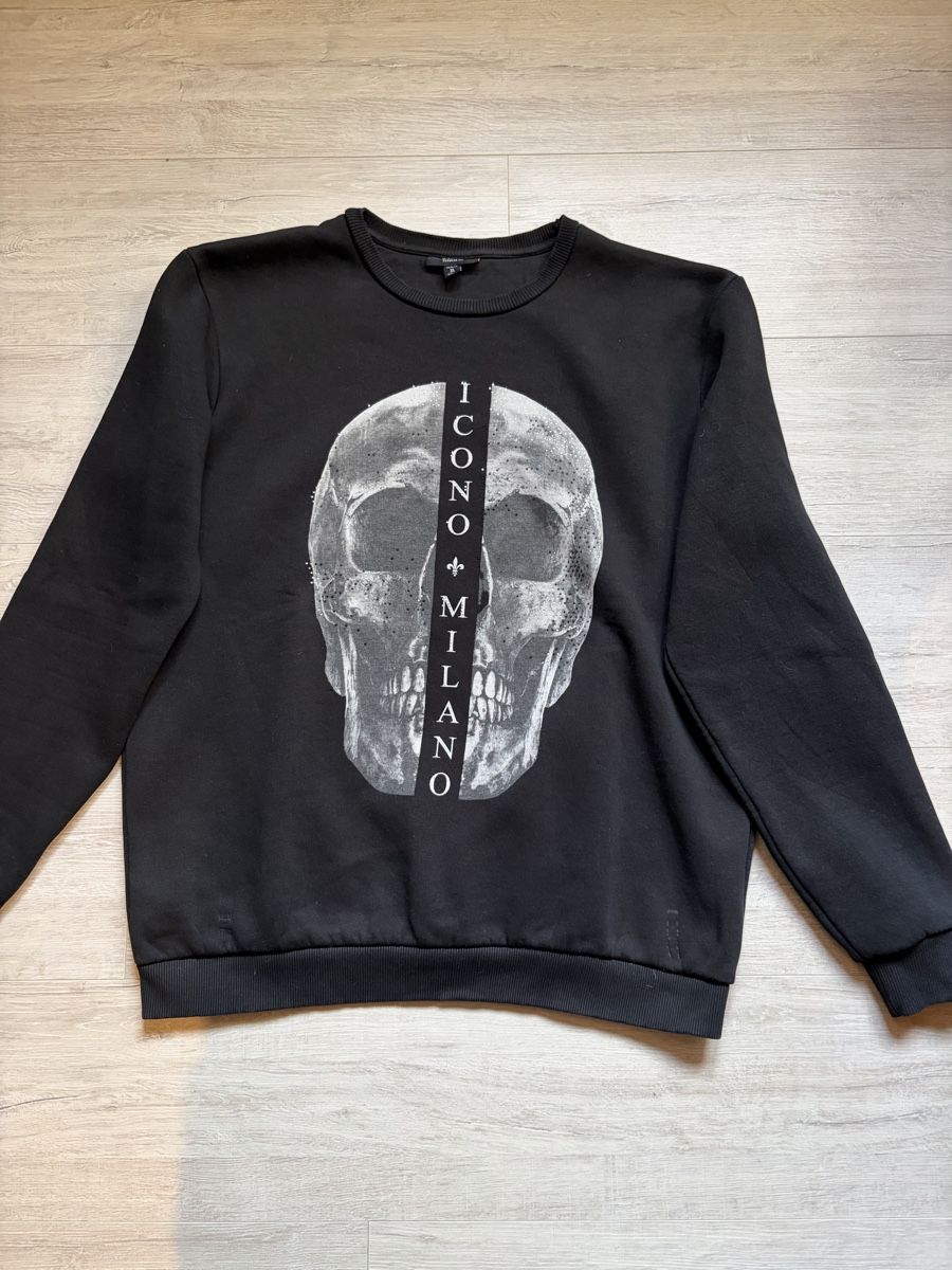 Pullover & Sweatshirts: Pullover mit Aufdruck  – Gebraucht aus Grünenmatt von Hexenzauber