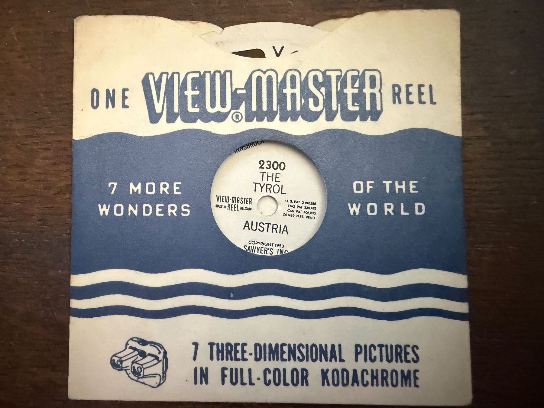 View-master Jouets: View-Master 3D: Nr. 2300 THE TYROL AUSTRIA – D'occasion à Tegerfelden par siebenmacky