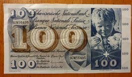Banconota/banknote Svizzera 1972