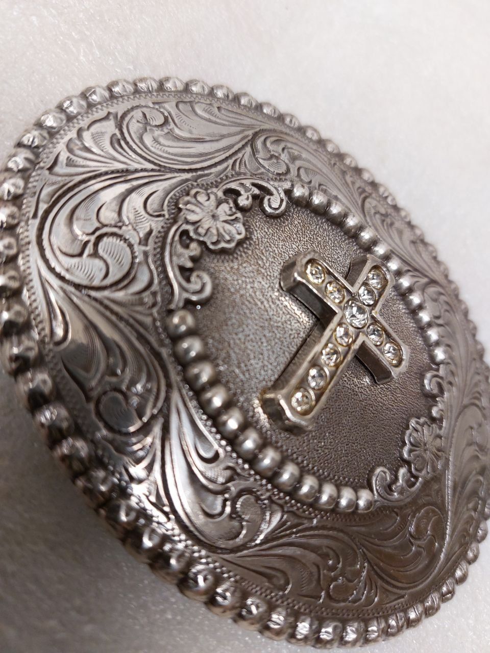 Gürtelschnallen: Belt Buckle - Religious Style - with Diamond Cross – Gebraucht aus Pambio Noranco von TREBORLOP