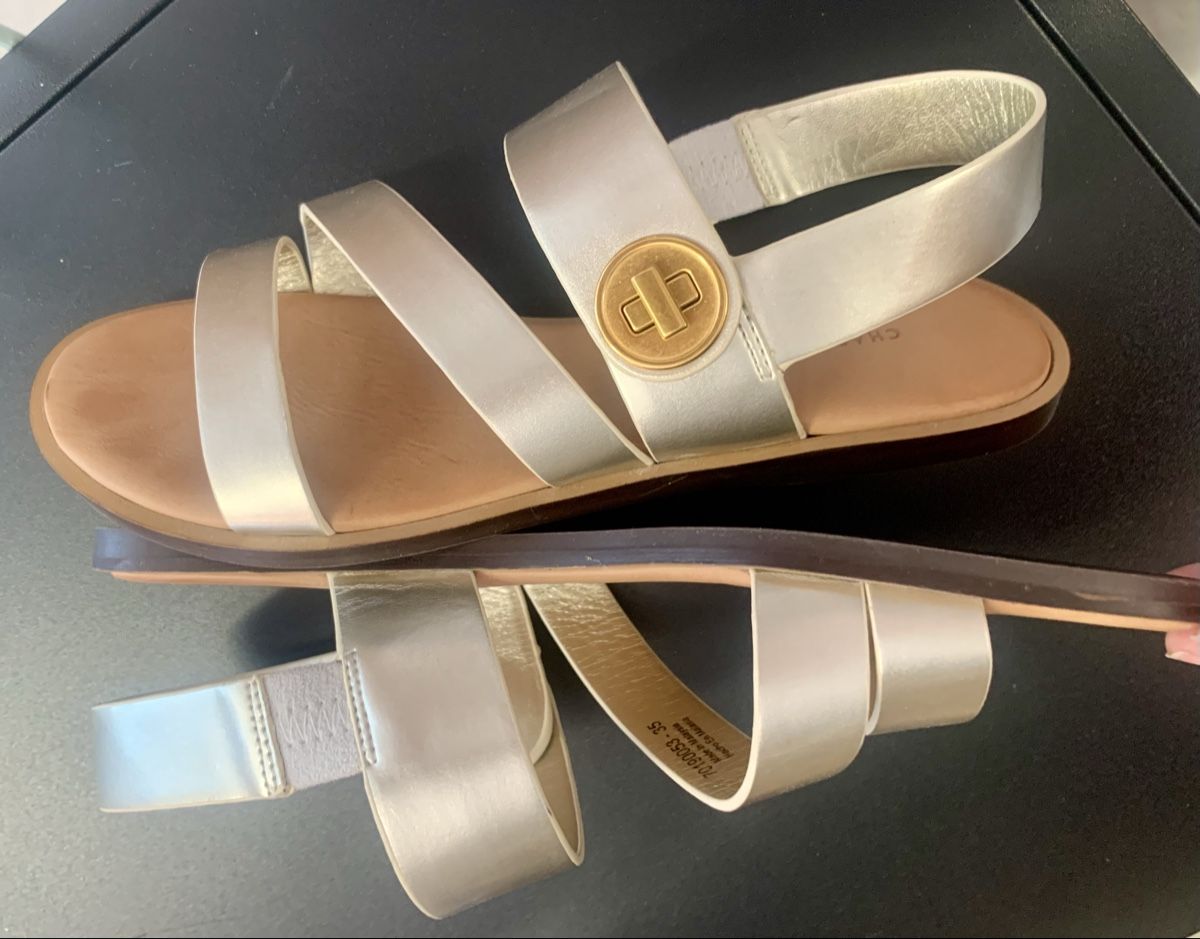 Scarpe da donna: Neuwertig metallisch Sandalen Gr 36 – Nuovo (secondo la descrizione) da Unterseen venduto da jpowers1971 3