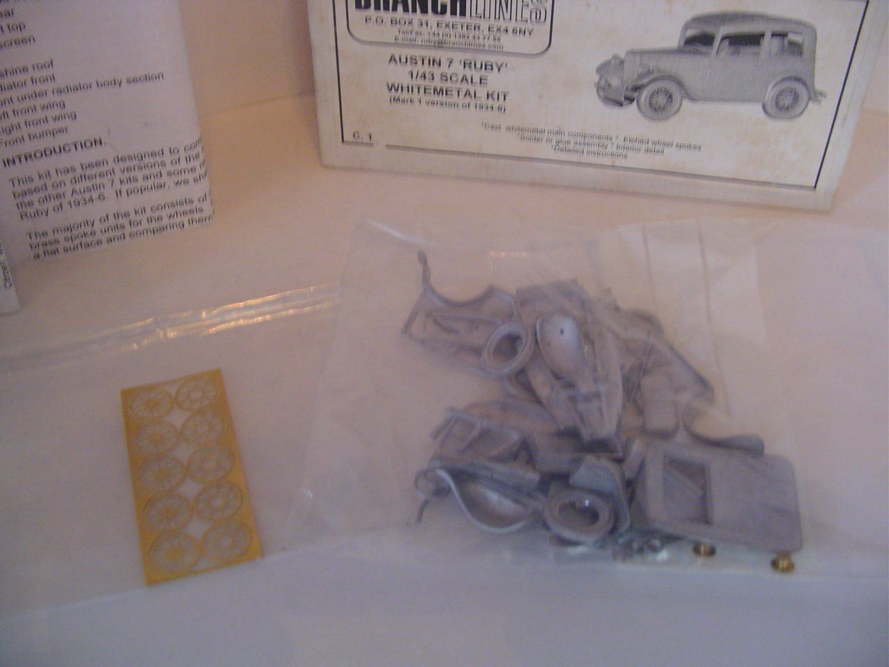 Modellautos: AUSTIN 7 RUBY KIT 1,43 BRANCHLINES – Neu und originalverpackt aus Lodrino von gtv79 1