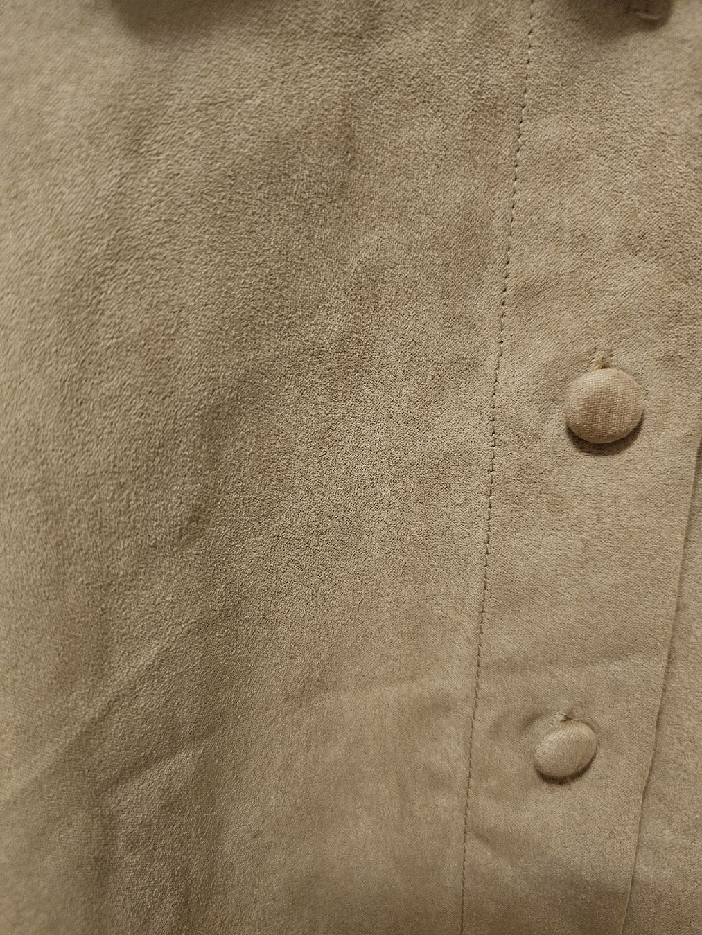 Zara Camicette: Zara Hemdbluse Wildleder Optik Beige Gr. L – Usato da Bern venduto da Oscarella 2
