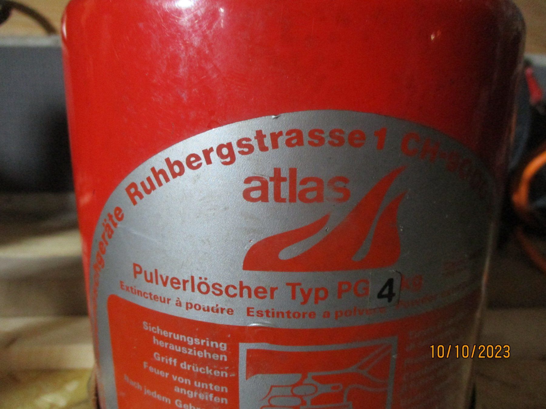 Feuerlöscher: FEUERLÖSCHER ATLAS – Gebraucht aus Langnau i. E. von Superseven69 5