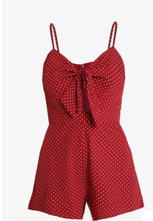 !Letzte Chance !! Jumpsuit - polka dot rot - honey punch - L