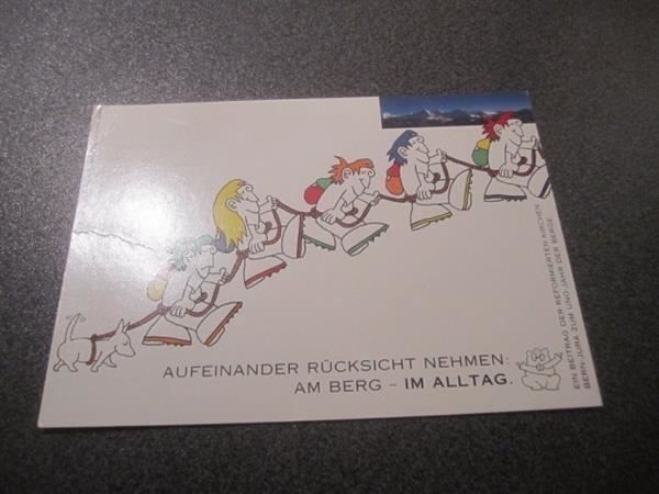 Cartoline postali: Werbe-Ansichtskarte Am Berg - Im Alltag – Usato da Zürich venduto da abraxas1291