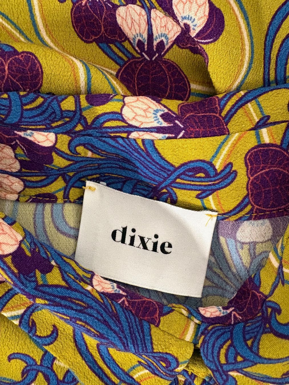 Vestiti: Dixie Maxikleid S mit Print grün blau langarm Kleid – Nuovo (secondo la descrizione) da Regensdorf venduto da secondchancefashion 4