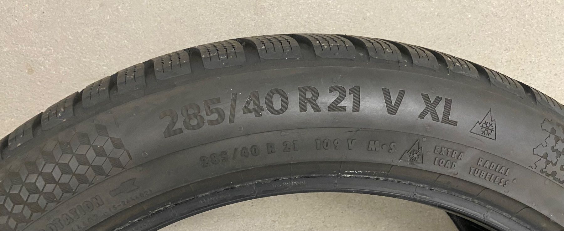 Continental Pneus & Kompletträder: 285/40R21 Continental WinterContact – Gebraucht aus Baar von fba_f78w 4