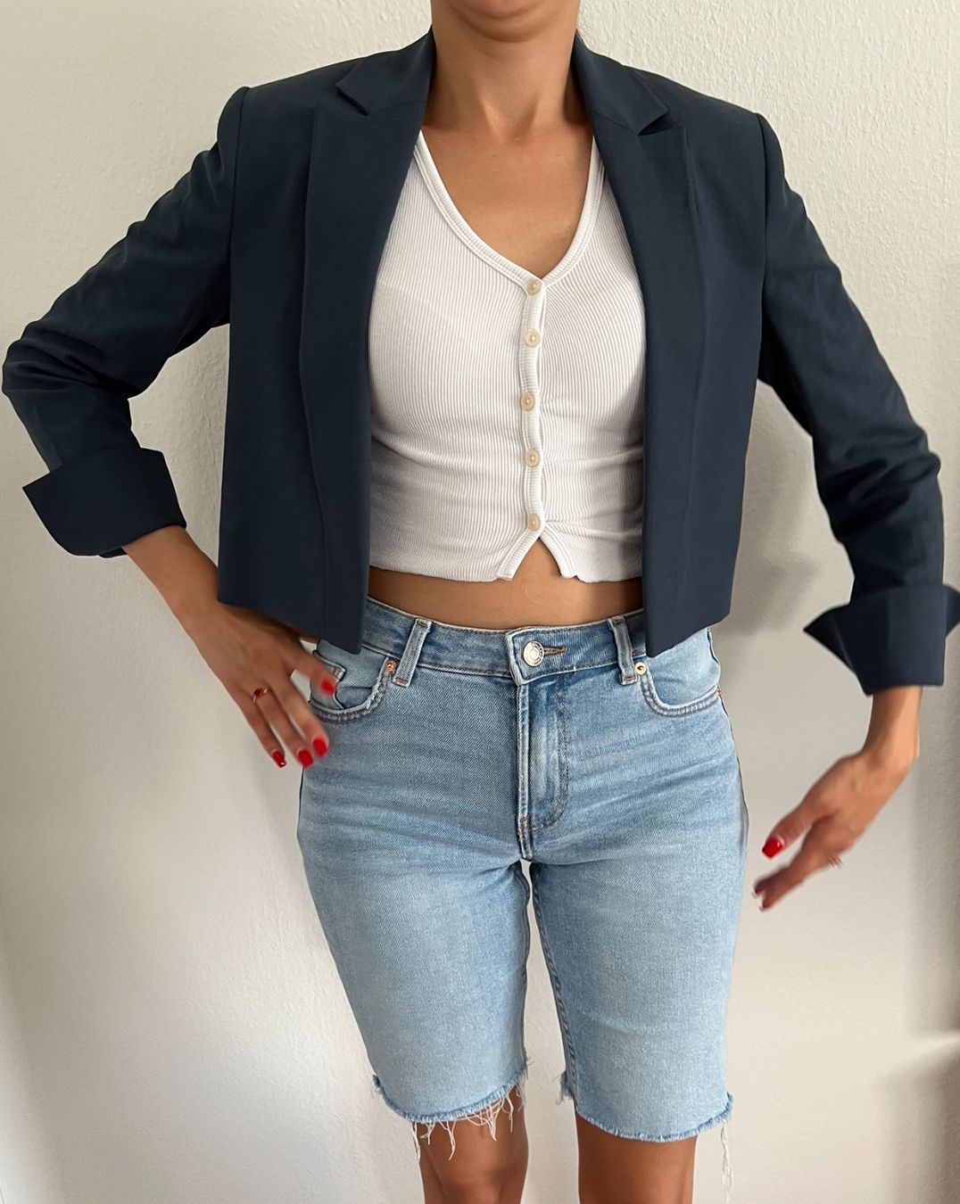 Comma Completi & Tailleur: COMMA Damenblazer Gr. 42Kurzblazer blau – Nuovo e nell'imballaggio originale da Siebnen venduto da toshi123 2