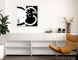 Chanel Urban Pop Art Bild Kunst Fashion Abstrakt Modern BLK