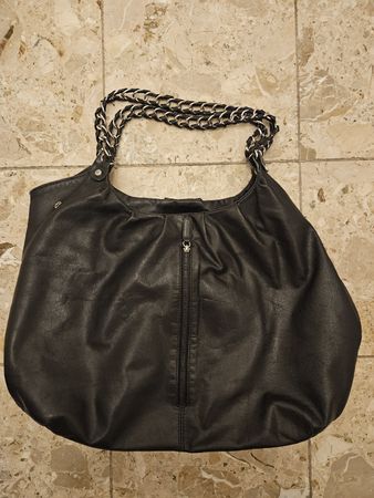 Schwarze Picard Ledertasche, rocking, geräumig