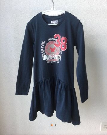 Mädchen Langarm Kleid, Gr 128