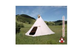 Tipi mit Rauchklappe