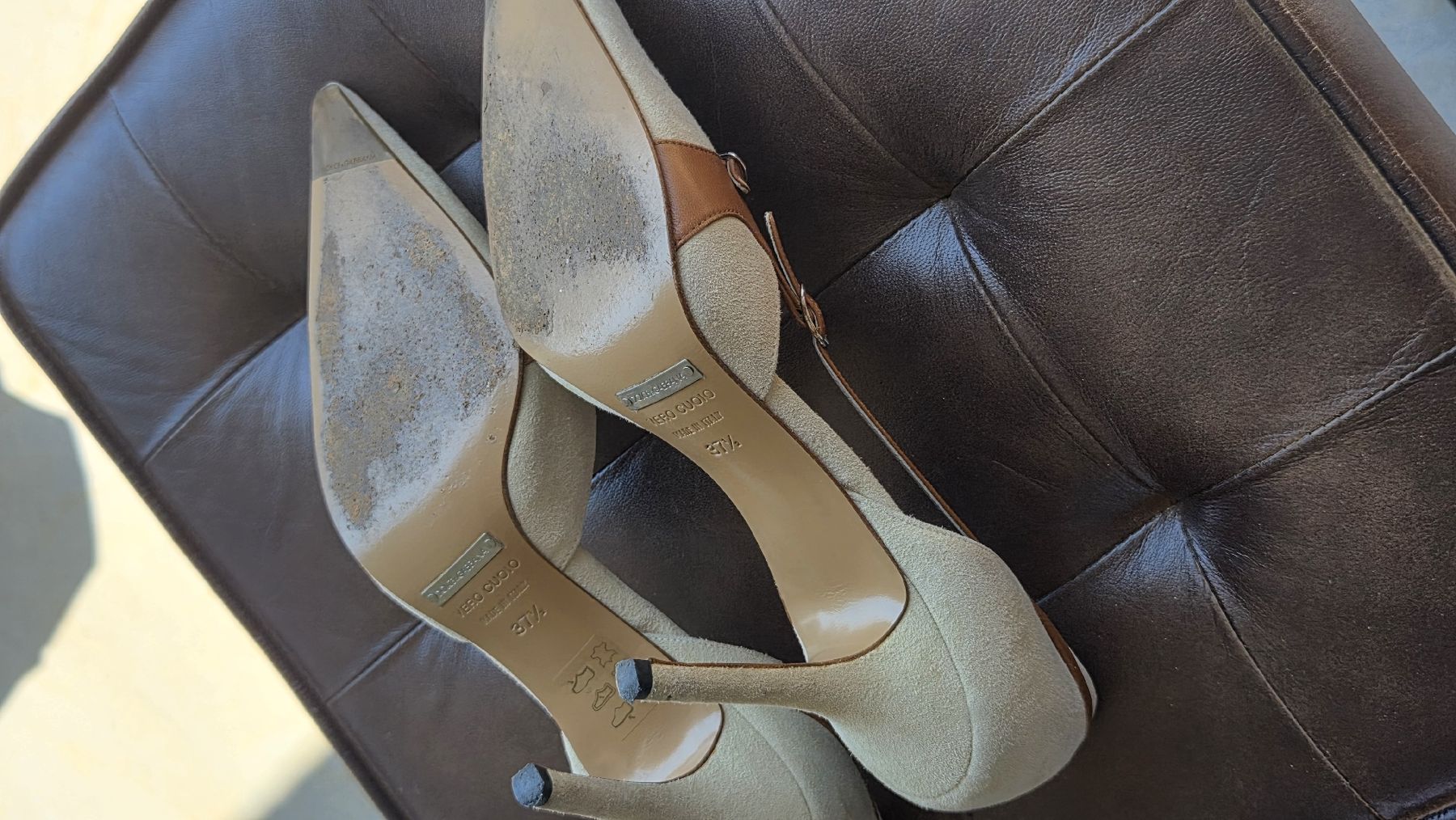 Dolce & Gabbana Scarpe da donna: Pumps Dolce & Gabbana Leder beige Grösse 37.5 – Usato da Kreuzlingen venduto da MeinKleinesAtelier 6