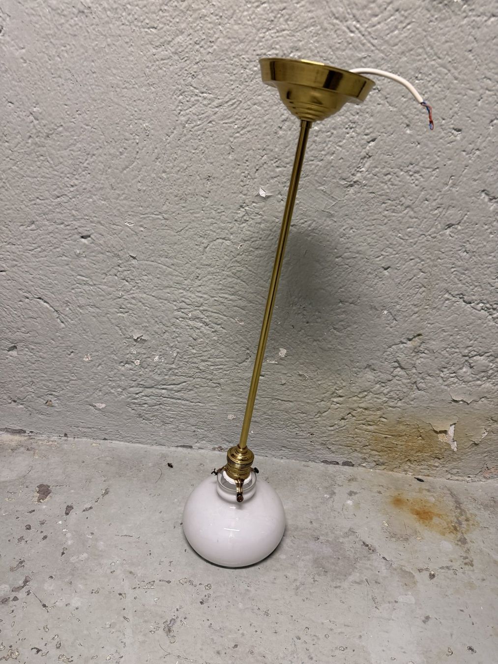 Lampadari & plafoniere: Original Jugendstil Pendelleuchte Messing Opalglas – Usato da Basel venduto da Roberto002 2