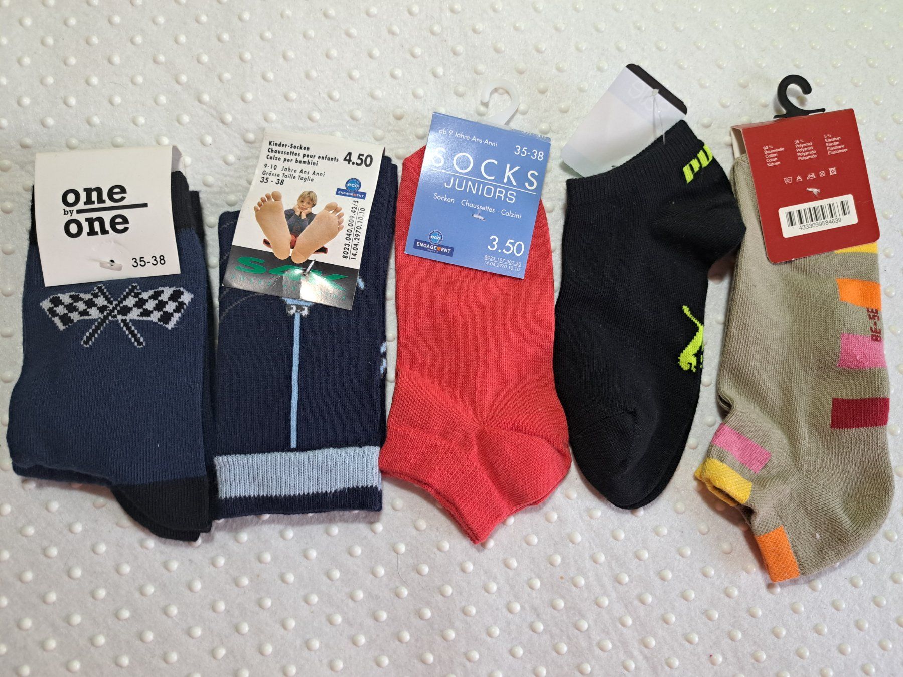 Chaussettes enfants: NEU! Tolles Socken Paket Junior Bundle Gr. 35-38 – Neuf avec emballage d'origine à Gysenstein par joshuas81 1
