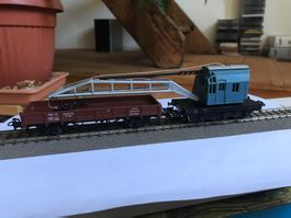 märklin 4611, kranwagen mit niederbordwagen