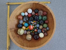 Grosse Kugelsammlung – Edelsteinkugeln & Glasmurmeln, inkl.