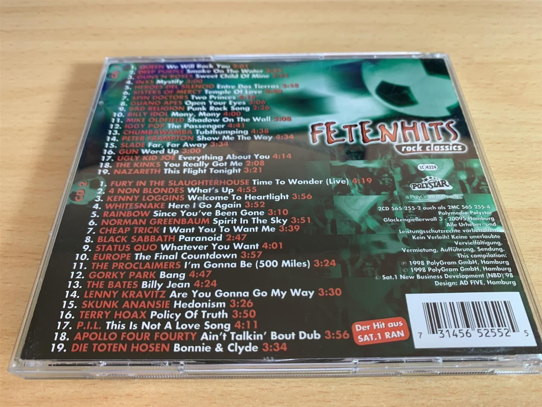 CD: Fetenhits - Rock Classics - 2 CD – Usato da Rikon im Tösstal venduto da Alpenmutz 1
