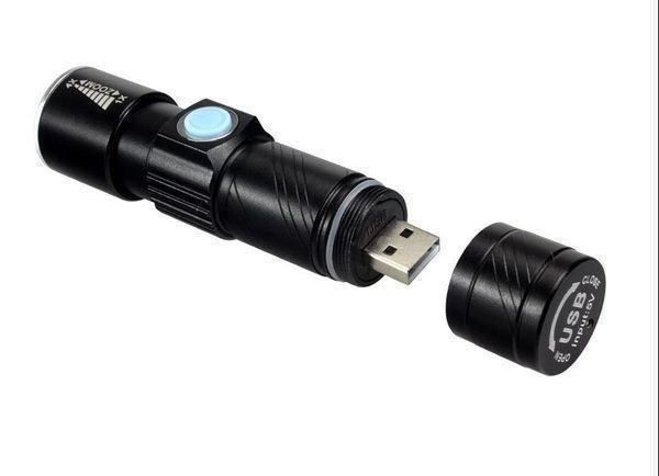 Lampen: LED USB TASCHENLAMPE MINI - 2000 LUMEN - 3 MODI - LED LAMPE – Neu und originalverpackt aus Kriens von swissgadget