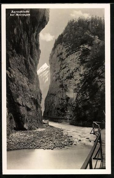 Cartes postales: AK Meiringen, Aareschlucht – D'occasion à Berlin par bartko-reher