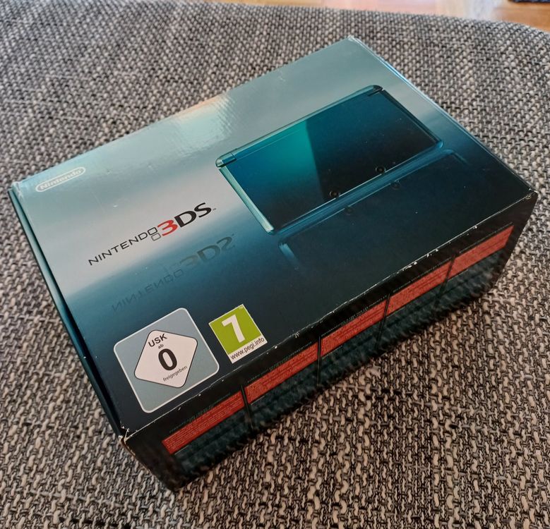 CONSOLE KONSOLE NINTENDO 3DS AQUA BLUE BOX OVP (Neu (gemäss ...