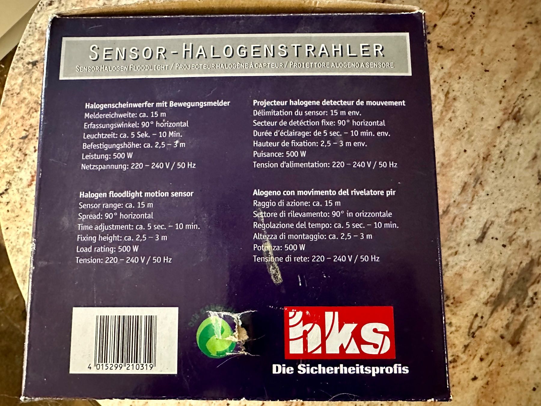 Lampes: SENSOR-HALOGENSTRAHLER 500 W – Neuf avec emballage d'origine à Spreitenbach par Jessy8 1