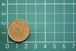 währung francaise 20 centimes 1970