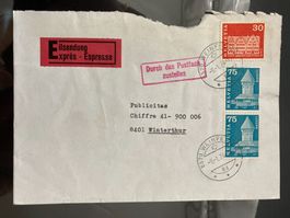 Schweiz 1974 Express 1.80 MiF Frankatur Weinfelden n. W'thur