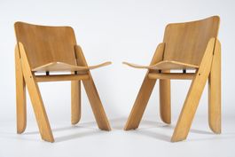 Paar Stühle "Peota" von Gigi Sabadin für Stilwood, 70er