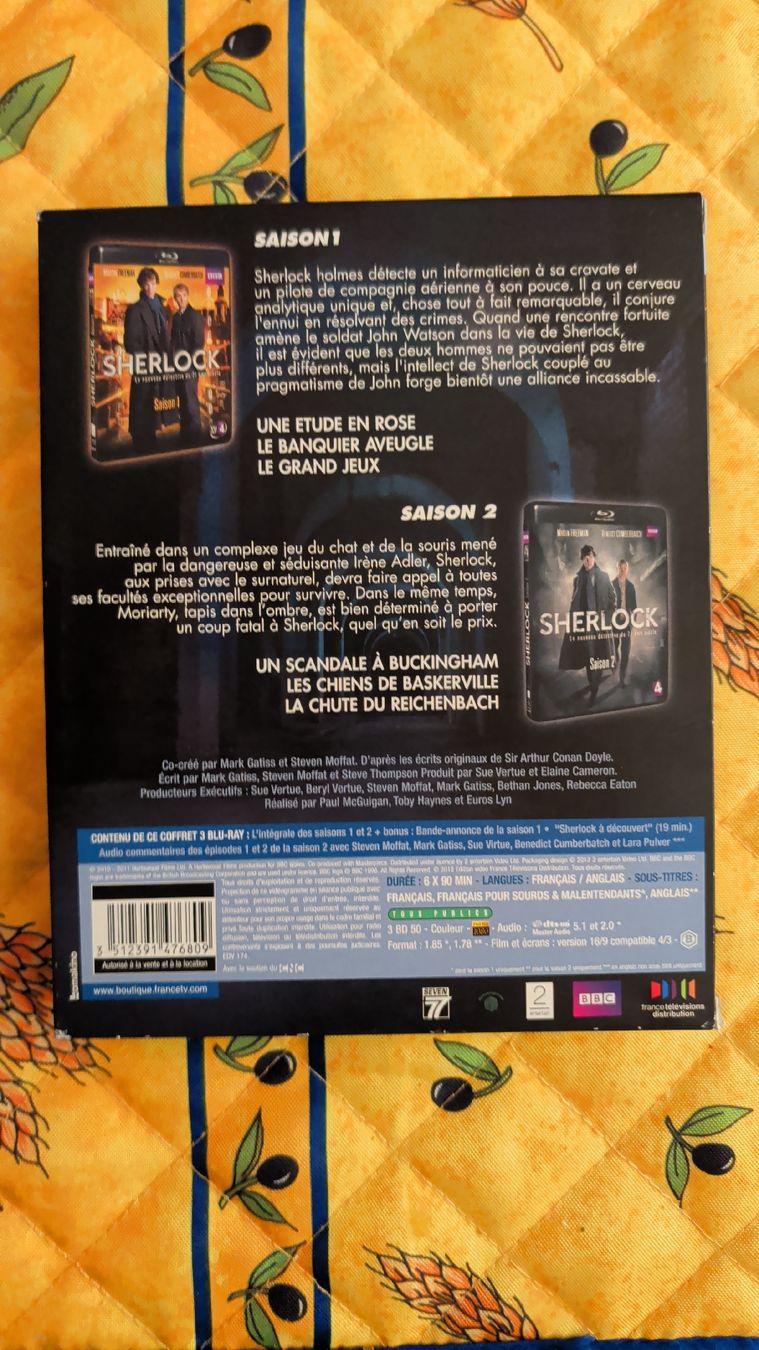 Tutti i DVDs: Sherlock - Intégrale des saisons 1&2 - Blu-ray – Usato da Renens VD venduto da tartompion 1