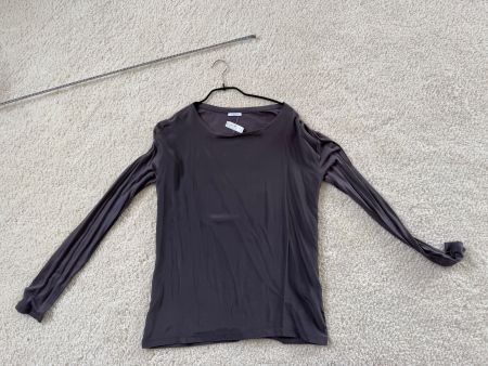 MARELLA Shirt Seidenfront Graphit GrL NEU