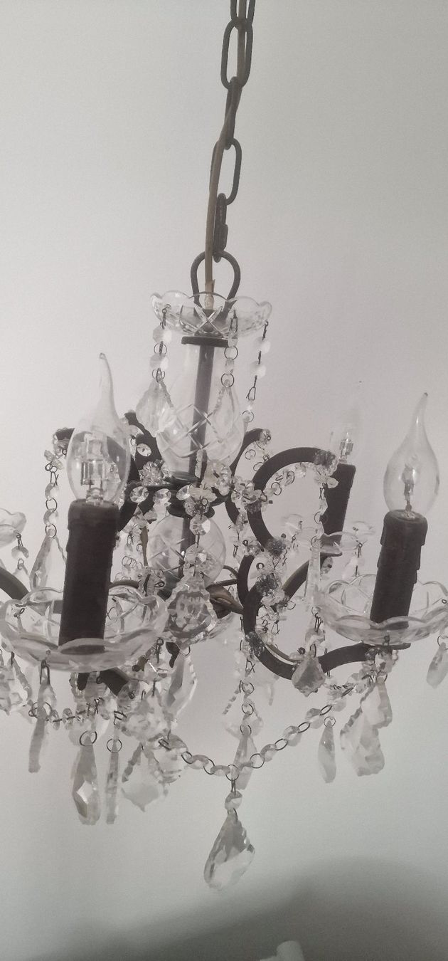 Lampadari & plafoniere: DECKENLEUCHTE, Kristall? oder  KLARGLAS 5 FLAMMIGE – Usato da Niederhasli venduto da Tigerproduct