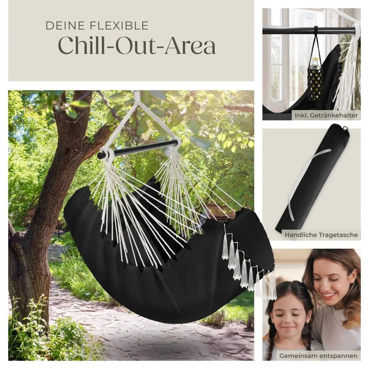 Poltrone pensili da giardino: Hängesessel Boho Style Belastbarkeit 150kg SANDIRA – Nuovo e nell'imballaggio originale da Lachen SZ venduto da sw3zzy 6