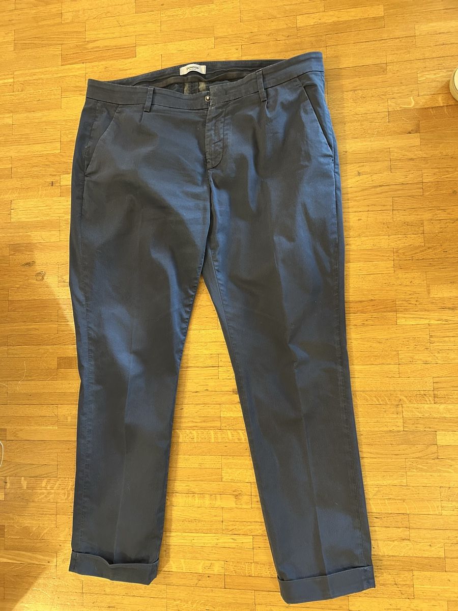 Dondup Pantaloni: Dondup, pantalon coton, bleu, taille 35 – Usato da Lausanne venduto da lavirgule