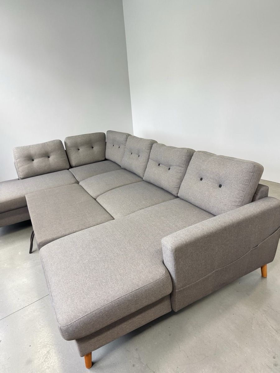 Divani: U-FÖRMIGES SOFA KLASSIKER GRAU MIT SCHLAFFUNKTION – Usato da Bachenbülach venduto da Sofalab.swiss 6
