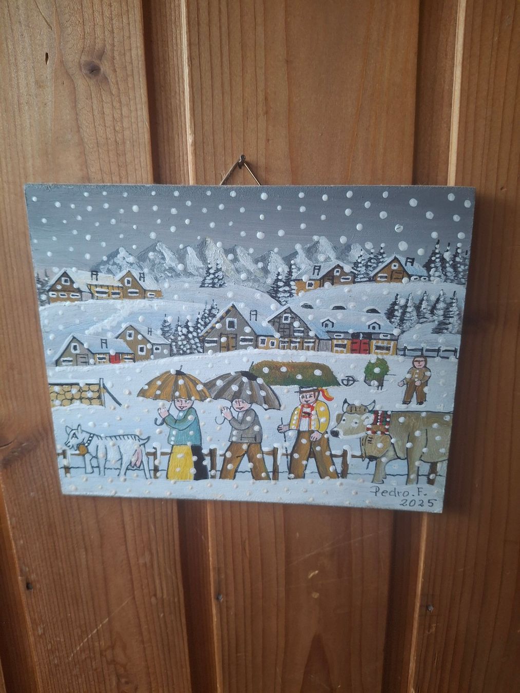 Dipinti: Wunderschöne Mini Winter Bild ** 91 – Usato da Zürich venduto da Soragno50